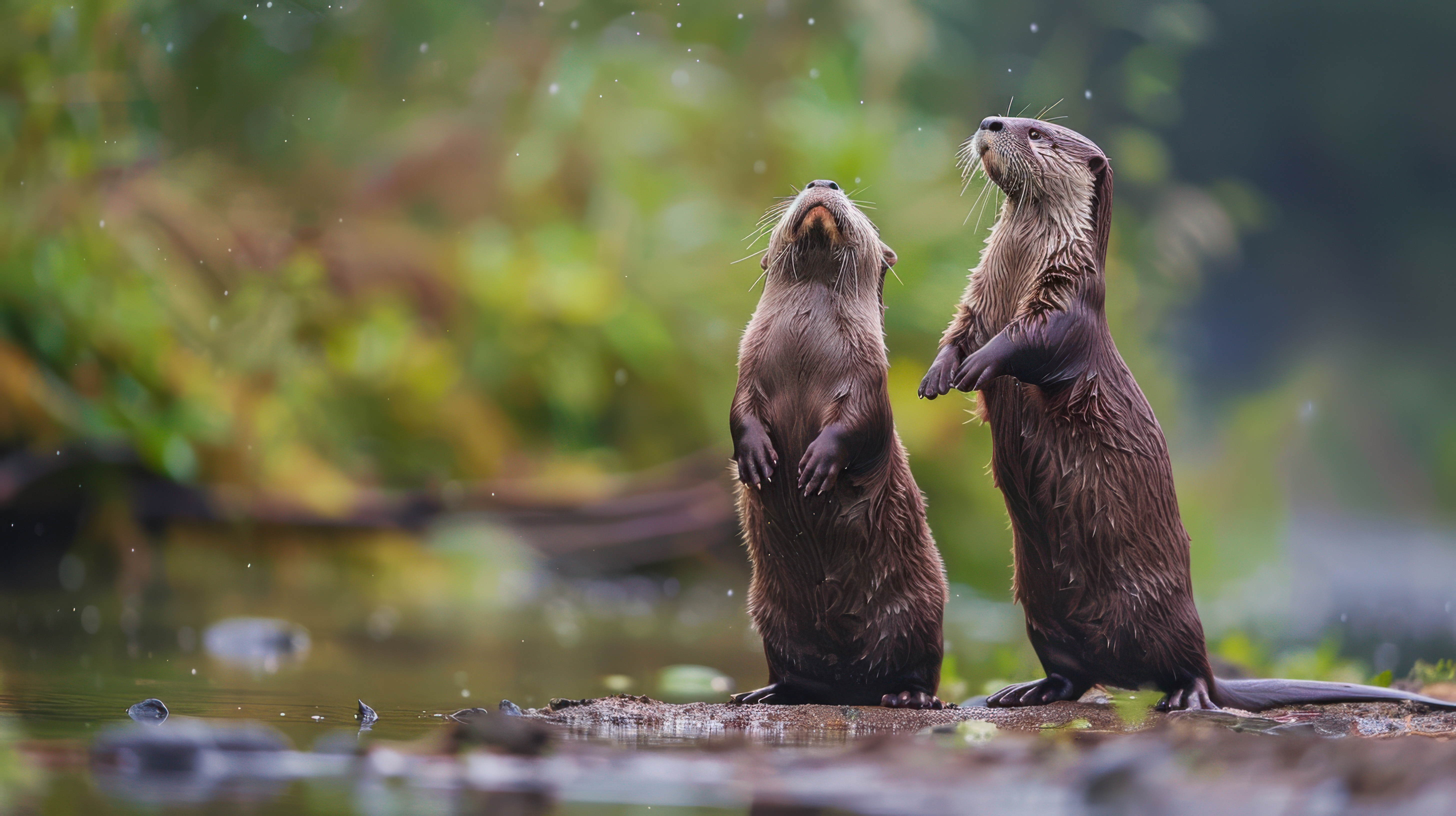 Otter Spielzeit